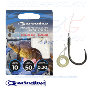 GARBOLINO - HAMEÇONS SANS ARDILLON SPECIAL PELLET - MONTÉS - Photo Hameçon 10