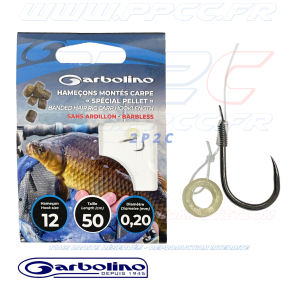 GARBOLINO - HAMEÇONS SANS ARDILLON SPECIAL PELLET - MONTÉS - Photo Hameçon 12