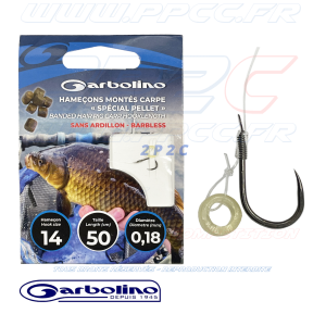 GARBOLINO - HAMEÇONS SANS ARDILLON SPECIAL PELLET - MONTÉS - Photo Hameçon 14