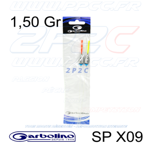 GARBOLINO - PACK 2 FLOTTEURS COMPÉTITION CARPE SP X09 - GOMCG0909-0150 - PHOTO 001