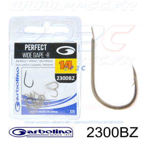 GARBOLINO - HAMEÇONS 2300BZ - PERFECT WIDE GAPE -R - NON MONTÉS - Réf GOMAM02300BZ - Taille 14 - Photo 001