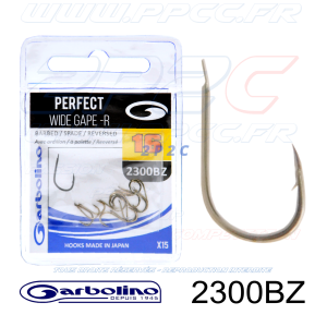 GARBOLINO - HAMEÇONS 2300BZ - PERFECT WIDE GAPE -R - NON MONTÉS - Réf GOMAM02300BZ - Taille 16 - Photo 001