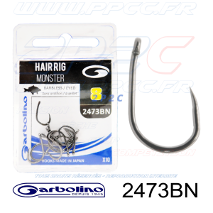 GARBOLINO - HAMEÇONS 2473BN BARBLESS - HAIR RIG MONSTER - NON MONTÉS - Ref GOMAM2473BN - Taille 8 - Photo 001