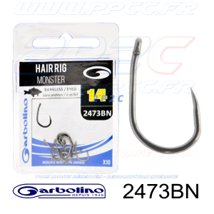 GARBOLINO - HAMEÇONS 2473BN BARBLESS - HAIR RIG MONSTER - NON MONTÉS - Ref GOMAM2473BN - Taille 14 - Photo 001