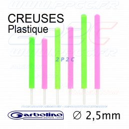 GARBOLINO - PACK ANTENNES FLOTTEURS COMPÉTITION SP Axx - PLASTIQUE CREUX 2,5mm - Réf GOMAM0190-H25GP - Photo 001