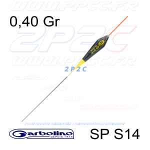 GARBOLINO - FLOTTEUR COMPÉTITION SP S14 -  HARD SKIN - 0,40 Gr - Réf GOMAM0114-0040 - Photo 001