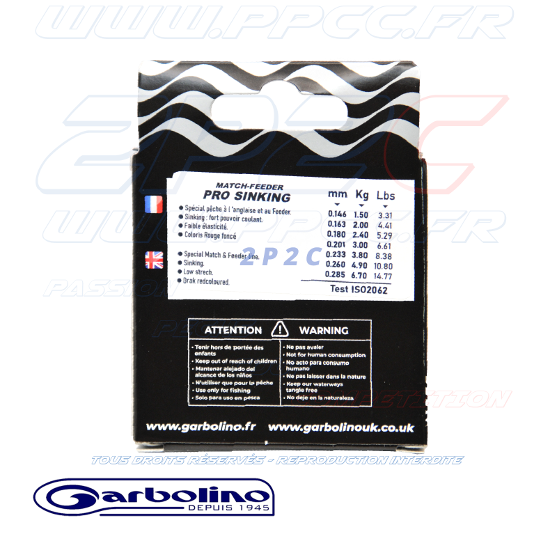 GARBOLINO - GARBOLINE PRO SINKING - 150M - Réf GOFFN0165 - Photo 002