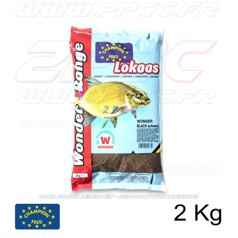 CHAMPION FEED - AMORCE WONDER BLACK - 2 Kg - Réf SLWR24302 - PHoto 001