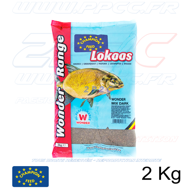 CHAMPION FEED - AMORCE WONDER MIX DARK - 2 Kg - Réf SLWR24702 - Photo 001
