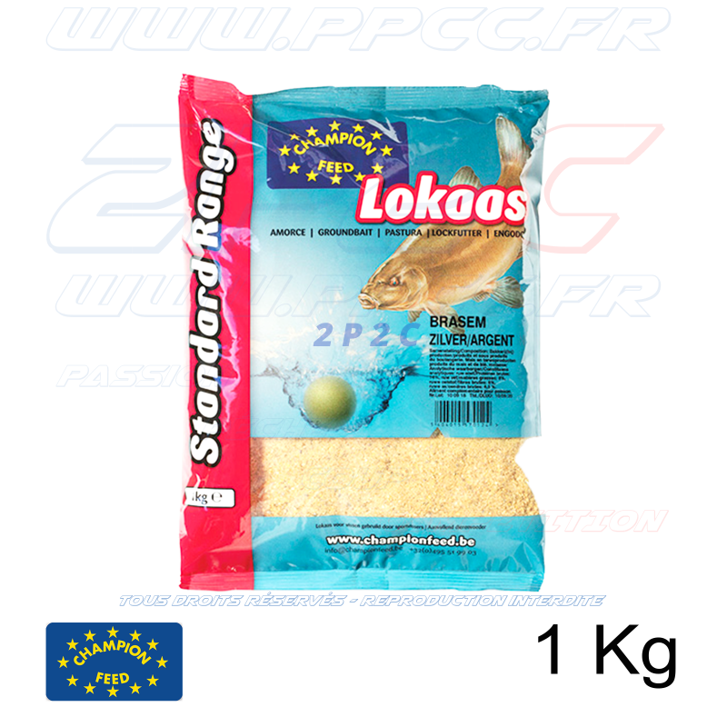 CHAMPION FEED - AMORCE STANDARD RANGE BRASEM ZILVER / BREME ARGENT - 1 Kg - Ref SLSTR20901 - Photo 001