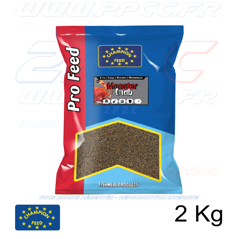CHAMPION FEED - AMORCE PRO FEED RANGE GROUNDBAITS MONSTER CRAB - 2 Kg - Réf PFGB006 - Photo 001