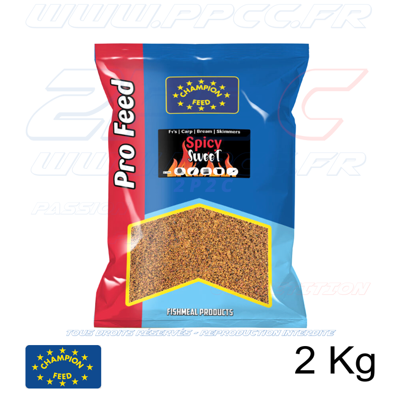 CHAMPION FEED - AMORCE PRO FEED RANGE GROUNDBAITS SPICY SWEET - 2 Kg - Réf  PFGB007 - Photo 001