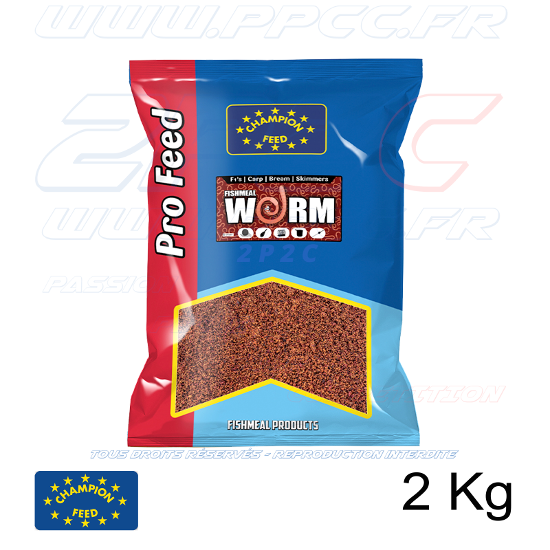 CHAMPION FEED - AMORCE PRO FEED RANGE GROUNDBAITS FISHMEAL WORM - 2 Kg - Ref PFGB011 - Photo 001