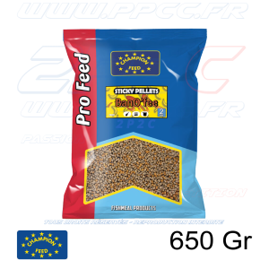 CHAMPION FEED - PRO FEED RANGE STICKY PELLETS 2mm BANO'FEE - 650 Gr - Réf PFSP003 - Photo 001