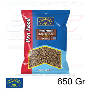 CHAMPION FEED - PRO FEED RANGE STICKY PELLETS 2mm CHOCOLAT SCOPEX - 650 Gr - Réf PFSP004 - Photo 001
