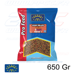 CHAMPION FEED - PRO FEED RANGE STICKY PELLETS 2mm KRILL & SQUID - 650 Gr - PFSP005 - Photo 001
