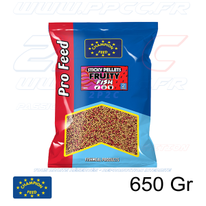 CHAMPION FEED - PRO FEED RANGE STICKY PELLETS 2mm FRUITY FISH - 650 Gr - Réf PFSP009 - Photo 001
