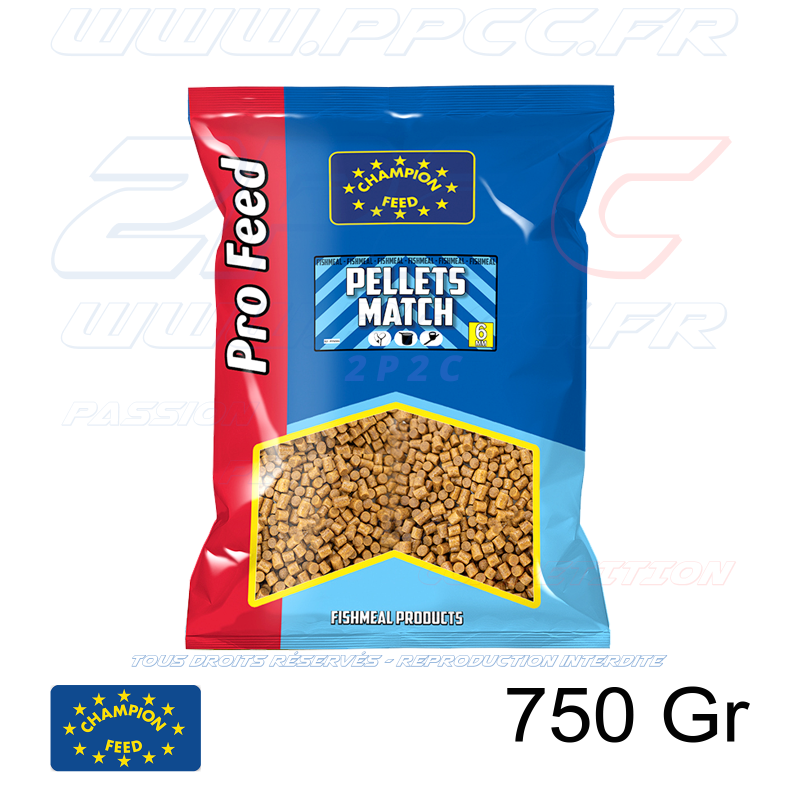 CHAMPION FEED - PRO FEED RANGE PELLETS MATCH 6mm - 750 Gr - Réf PFPM006 - Photo 001