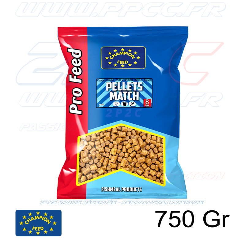 CHAMPION FEED - PRO FEED RANGE PELLETS MATCH 8mm - 750 Gr - Ref PFPM008 - Photo 001