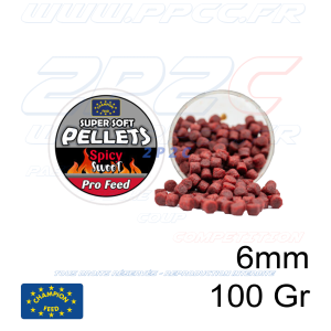 CHAMPION FEED - PRO FEED RANGE SUPER SOFT PELLETS SPICY SWEET 6mm - 100 Gr - Réf PFSSP607 - Photo 001