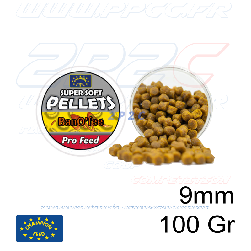 CHAMPION FEED - PRO FEED RANGE SUPER SOFT PELLETS BANO'FEE 9mm - 100 Gr - Réf PFSSP903 - Photo 001