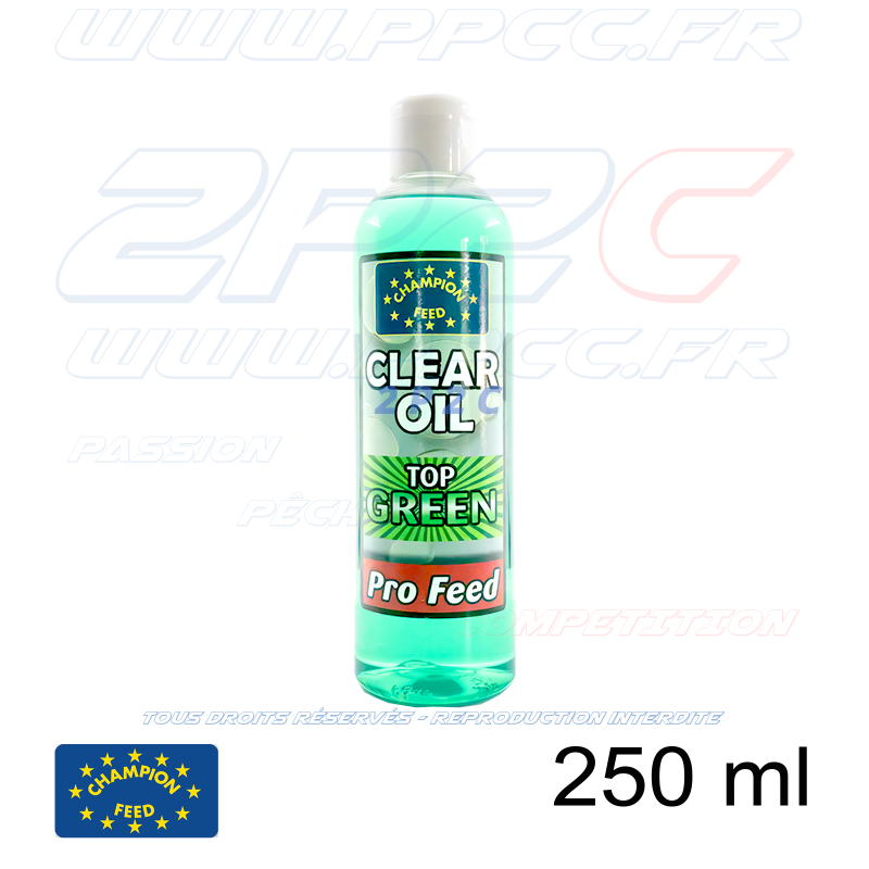 CHAMPION FEED - PRO FEED RANGE CLEAR OIL TOP GREEN - 250 ml - Réf PFCO002 - Photo 001