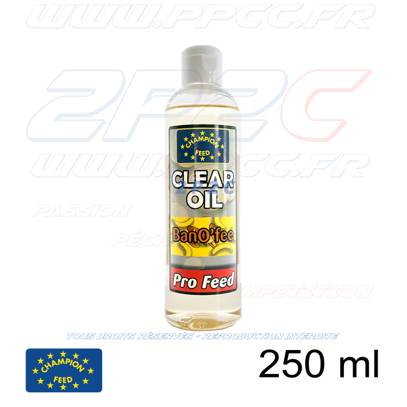 CHAMPION FEED - PRO FEED RANGE CLEAR OIL BANO'FEE - 250 ml - Réf PFCO003 - Photo 001