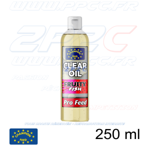 CHAMPION FEED - PRO FEED RANGE CLEAR OIL FRUITY FISH - 250 ml - Réf PFCO008 - Photo 001