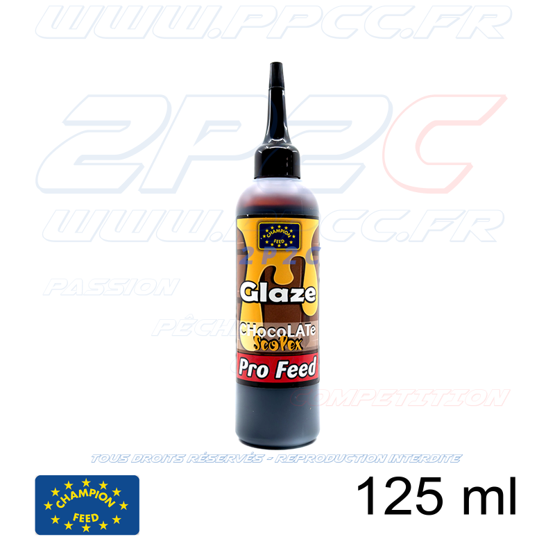 CHAMPION FEED - PRO FEED RANGE GLAZE CHOCOLATE SCOPEX - 125 ml - Réf PFGZ004 - Photo 001