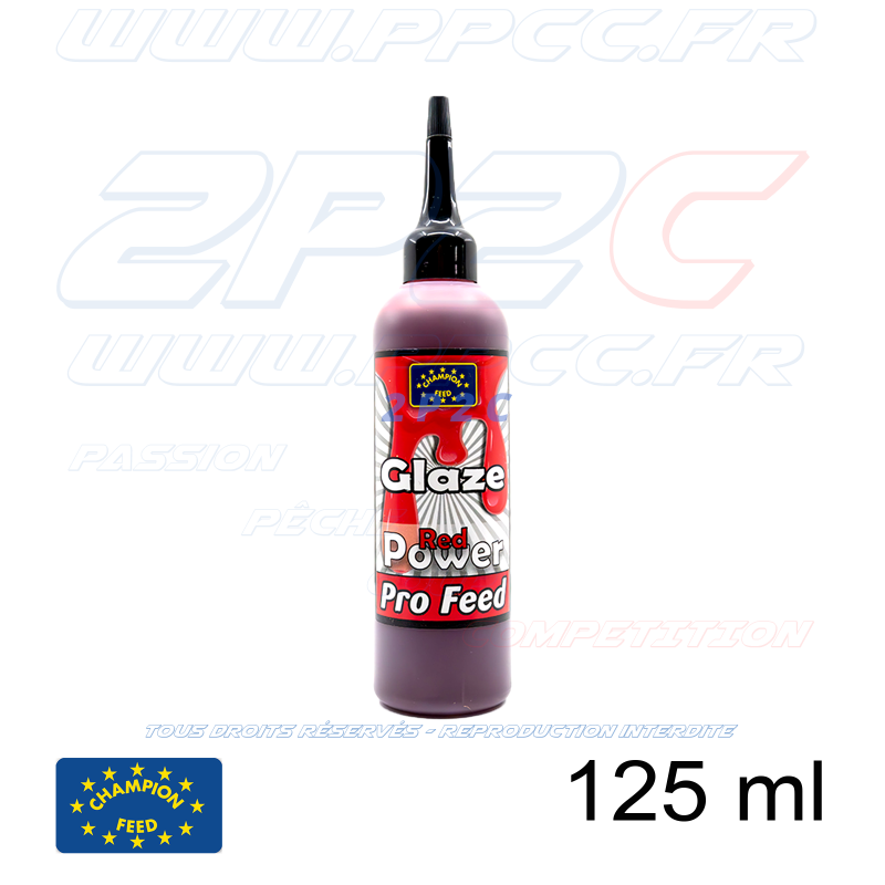 CHAMPION FEED - PRO FEED RANGE GLAZE RED POWER - 125 ml - Réf PFGZ009 - Photo 001