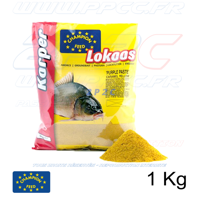 CHAMPION FEED - PATE KARPER RANGE PURPLE PASTE CARAMEL YELLOW - 1 Kg - Réf PAS51801 - Photo 001