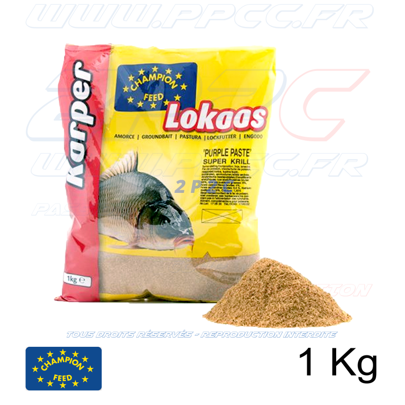 CHAMPION FEED - PATE KARPER RANGE PURPLE PASTE SUPER KRILL - 1 Kg - Réf PAS51601 - Photo 001
