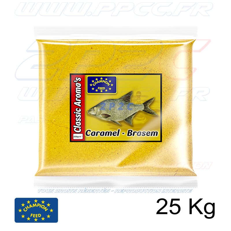 CHAMPION FEED - AROME CLASSIC AROMA'S RANGE CARAMEL BRASEM - 25 Kg  - Réf ARCLAS30225 - Photo 001