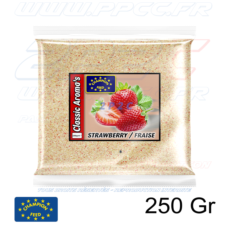 CHAMPION FEED - AROME CLASSIC AROMA'S RANGE STRAWBERRY / FRAISE - 250 Gr - Réf ARCLAS30601 - Photo 001