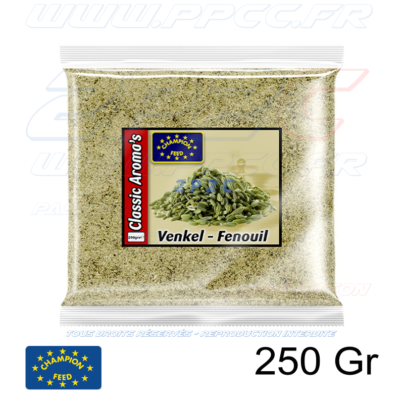CHAMPION FEED - EPICE CLASSIC AROMA'S RANGE SPICE VENKEL GEMALEN / FENOUILLE MOULU - 250 Gr - Réf SPEC40701 - Photo 001