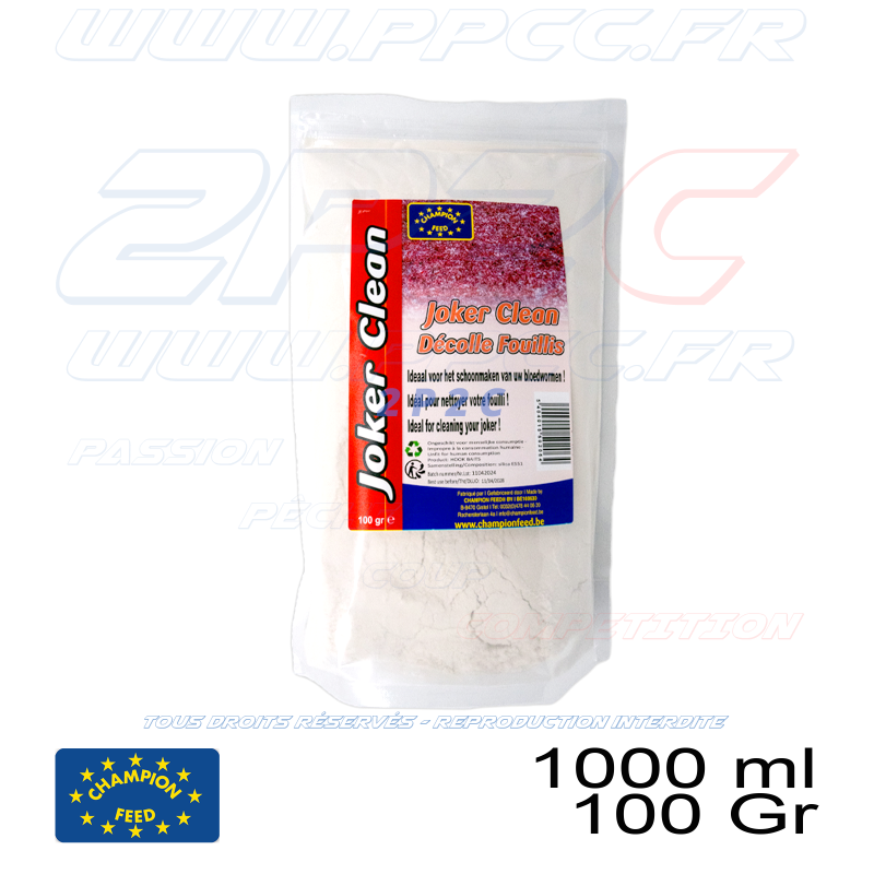 CHAMPION FEED - SPECIAL LIVE BAITS RANGE JOKER CLEAN WIT / BLANC / WHITE  - 1000 ml - 100 Gr - Réf GLJOKE60101 - Photo 001