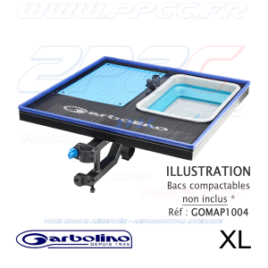 GARBOLINO - DESSERTE HYBRIDE XL DOUBLE TRAPPE INSERT & PORTE OMBRELLE - Réf GOMEM3307 - Photo 002