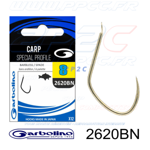 GARBOLINO - HAMEÇONS 2620BN - CARP SPECIAL PROFILE - NON MONTÉS - Réf GOMAN02620BN-0008 - Photo 001