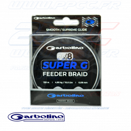 GARBOLINO - GARBOLINE SUPER G FEEDER BRAID- TRESSE FEEDER 8 BRINS - 8 / 100eme - 001