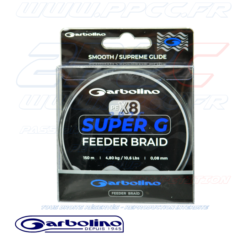 GARBOLINO - SUPER G FEEDER BRAID - TRESSE FEEDER 8 BRINS