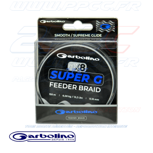 GARBOLINO - GARBOLINE SUPER G FEEDER BRAID- TRESSE FEEDER 8 BRINS - 10 / 100eme - 001