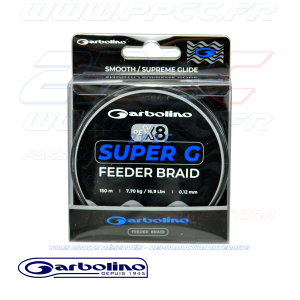 GARBOLINO - GARBOLINE SUPER G FEEDER BRAID- TRESSE FEEDER 8 BRINS - 12 / 100eme - 001