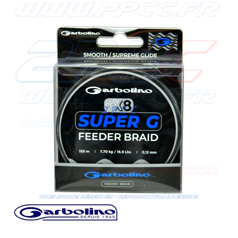GARBOLINO - SUPER G FEEDER BRAID - TRESSE FEEDER 8 BRINS